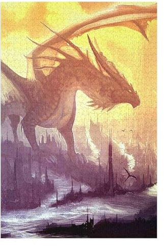 Jigsaw Puzzles 1000 Pieces for Adults Jigsaw Puzzles for Adults 1000 Piece Puzzle Educational Games Home Decoration Puzzle,Flying Dragon 38 * 52cm