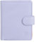 DUDU Portafoglio Donna in Pelle Vera Piccolo Portacarte in Pelle RFID con Cerniera Portamonete Banconote, Chiusura Esterna Provence lilac