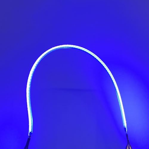 BULBEAWICK 10 Stück 3V Weiß LED COB Flexibles Filament 80mm 60mm 300mm 130mm Lampe Teile LED Diode Beleuchtung Streifen Dekoration 38mm Blau