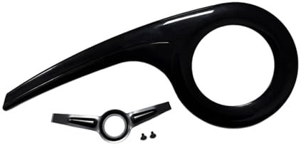 QSTDGVPW Fahrradkettenschutz Cover Roadbike Zubehör Leichter Muschelersatz für Radfahren Fahrrad Naben- oder Kettenschaltung, 46T 52T Schwarz