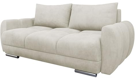 Mirjan24 Sofa Lonkor II, Zweisitzer Polstersofa für kleines Wohnzimmer, Dekorative Steppung auf der Sitzfläche, Sofagarnitur, Wohnlandschaft, Couchgarnitur (Lumo 55)