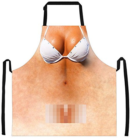 Showudesigns Sexy Kochschürze für Paare, Muskelmann oder nackte Frau, für Küche und Party, Polyester, color 4, M