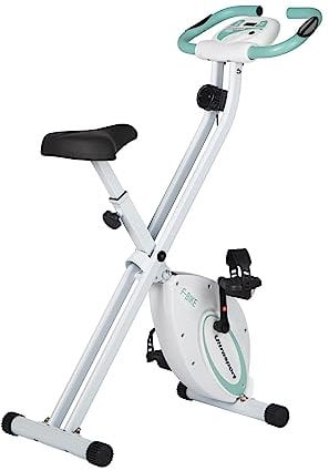 Ultrasport F-Bike, Cyclette, Home Trainer, Bici da Fitness con Computer di Allenamento e Sensori delle Pulsazioni, Pieghevole Unisex – Adulto, Menta, Normal