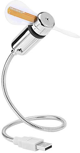 Oumij Ventilateur Programmable USB LED RVB Flexible LED Affichage de Message Programmable Mini Ventilateur RVB USB pour PC Portable Ordinateur Portable
