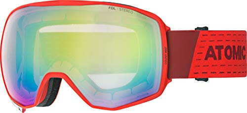 Atomic Unisex – Erwachsene Count 360 Goggles, Rot/Pink-Gelb Stereo, One Size