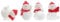 Mini-Schneemann-Figuren Weihnachts Nette Harz Dekorationen Geschenk Ornamente Gartenpartydekorationen Geburtstag 4pcs