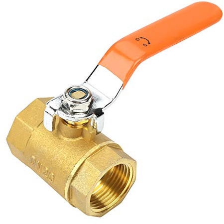 Kugelhahn,DN20 3/4 Zoll Messing Rohrkugelhahn 1,6 MPa für Wasser Öl Gas,3/4 Messingkugelhahn DN20 Ball Valve