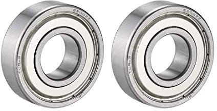 2 Stück 6204ZZ Kugellager Double Shield 6204-2Z 80204 20 mm x 47 mm x 14 mm Stahlkugellager verchromt