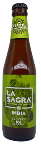 La Sagra India Ipa Cerveza Artesanal, Estilo India Pale Ale, 330ml