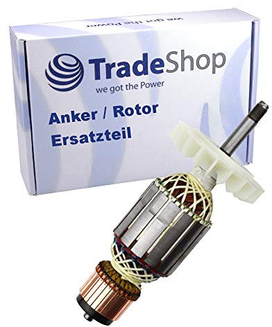 Ersatz Anker für Bosch GWS Winkelschleifer wie GWS 18-180, GWS 18-230, GWS 19-180, GWS 19-230, GWS 20-180, GWS 20-230, GWS 21-180 / Rotor mit Lüfter