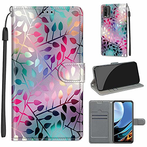 TOMYOU Coque pour Xiaomi Redmi 9 Power/Redmi Note 9 4G / Redmi 9T, Etui Protection Housse Premium en Cuir PU,Pochette Fermeture Magnétique,Flip Case Compatible avec Redmi 9T