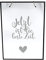 Gilde Deko Glas-Schild Spiegel Wandbild Herz 20,5x28,5cm Glitzer Gravur Deko-Schild Wand-Bild für Küche, Wohnzimmer