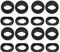 ECSiNG 8 Pairs of Silicone Ear Tips Replacement Earbuds Compatible with Samsung Galaxy Buds Live R180 2020 Wireless Bluetooth Headphones Small Large Size