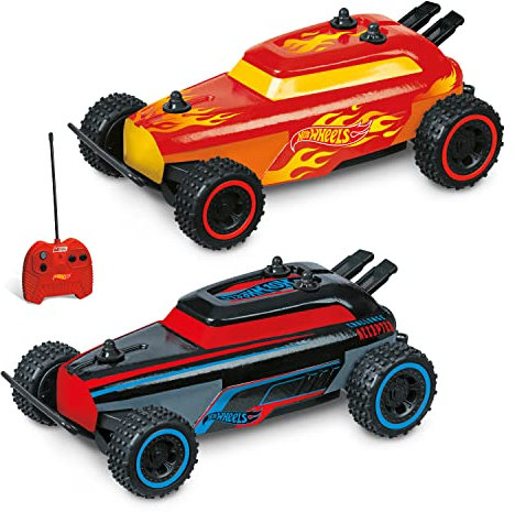 MONDO Motors - Hot Wheels Micro Rip Rod - Voiture radiocommandée pour Enfant - 2 Couleurs différentes - Echelle 1:28-63702