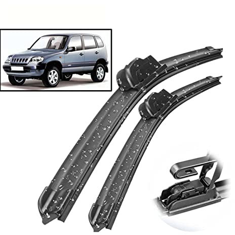 JEZOE Autowischer LHD Frontwischerblätter, für Chevrolet Lada Niva 2123 2002-2012 Windschutzscheibe Windschutzscheibe Frontscheibe 20+ 20