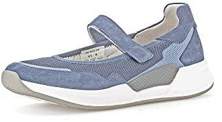 Gabor Damen Riemchenballerinas, Frauen Flats,Wechselfußbett,Ballerina-Schuhe,Ballett-Schuhe,Ballet-Flats,flach,Ausgehschuhe,Jeans,39 EU / 6 UK