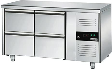 GGM Gastro | KTS147ND#4S | Kühltisch ECO - 1360x700mm - mit 4 Schubladen