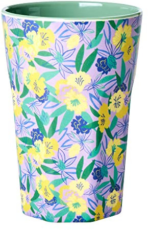 Melamin großer Becher - Lila - Fancy Pansy Prints