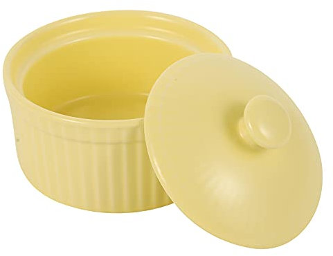 Bol à Soupe en céramique Ramequins pour la Cuisson Bol à Riz en céramique Ramequins en céramique Tasses de Cuisson pour tremper Les sauces Ramequin Plaque chauffante Ronde