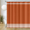 Uiiooazy Rideau Douche Orange, Rideau de Douche Anti Moisissure 200x180cm Terracotta Boheme Minimaliste Rideaux de Baignoire Tissu Lavable Imperméable Polyester Rideaux Salle de Bain avec 12 Crochets