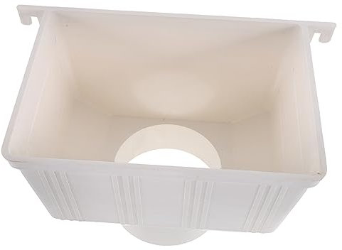 Angoily Regenfass-adapter Regensammelsystem Bucheinband Umsteller Für Dachrinnen-fallrohr Fallrohradapter Regensammeleimer Fallrohrumsteller Regentonne Plastik Abflussrohr Wassereimer Weiß