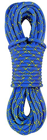 ZEPSEON Accessory Cord Prusik Cord Loop 8mm (5/16in) 30M(100ft) Double Braid Pre Cut Nylon Utility Rock Resue Rope UIAA High Tensile Strength for Ice Climbing, Arborist, Mountaineering, Canyoneering