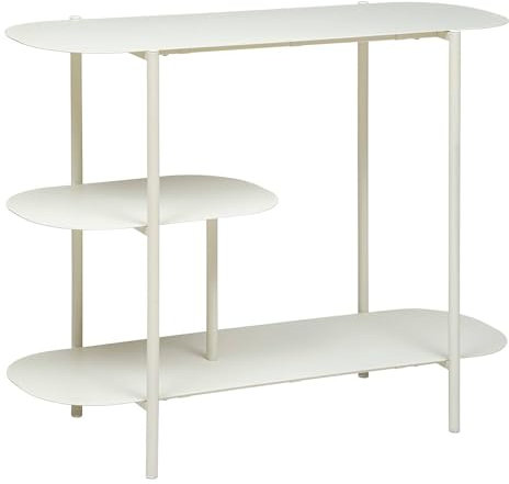 Atmosphera - Regal 3 Ebenen Haja Metall - 90x32 cm - 3 Ebenen - Weiß