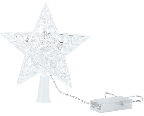 HOMSFOU 1pc Christmas Tree Top Lights Light up Star Tree Topper Light up Christmas Tree Topper Christmas Tree Star LED Lights for Trees Christmas Decorations Star Projector