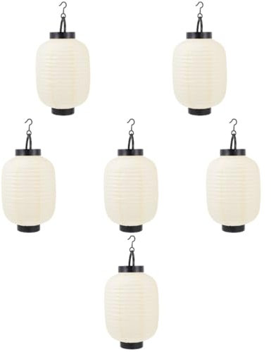 Hemobllo 6 Stk Winterliche Melonenlaterne Laternendekor Lampe Traditionelle Japanische Laterne Weihnachten Laterne Des Neuen Jahres Dekorationen Ramen Papier Japanischer Stil Laternenlicht