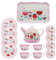 Folpus Set de té Infantil, Juego de simulación con teteras y Accesorios metálicos
