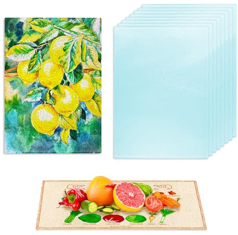 10 Stück Sublimationsglas-Schneidebrett-Rohlinge für personalisierte Geschenke