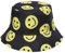 HANIUTTY Bucket Hat Fishing Hat lässiger Hut, Vielseitig Fashion Printed Kreativer lächelnder Fischerhut, Canvas-Material Beach Hat Travel Outdoor Cap Cute Fishing Hat for Unisex Men Women
