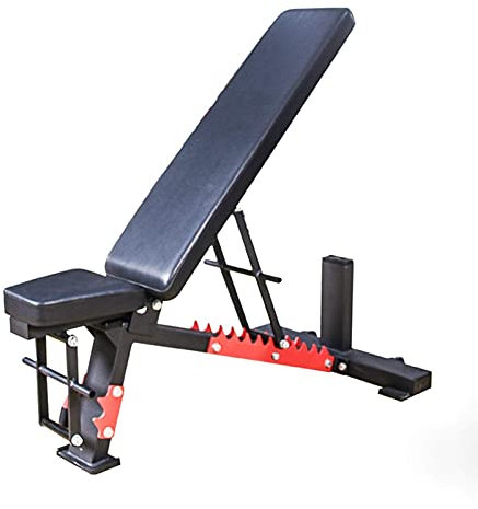 IUokLU Hantelbank, Professionelle Hantelbank Heimfitnessstuhl Hantelbank Multifunktionsbankdrücken Trainingsbank Fitnessclub Rückenlage