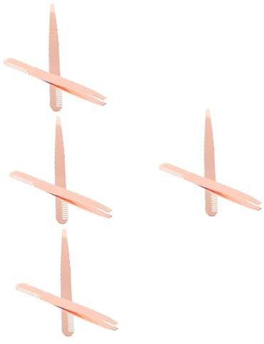 Didiseaon 8pcs Elegant Eyebrow Tweezers Women Hair Tweezers Precision for Eyebrow Extensions Portable Beauty Tool