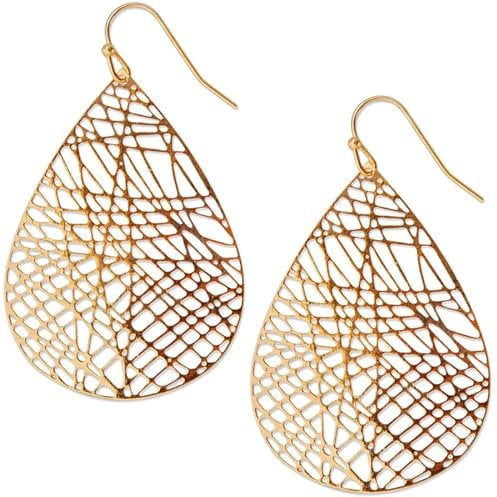 Boho Leaf Earrings for Women Bohemian Dangle Earrings Gold Cutout Leaf Earrings Monstera Leaves Earrings for Earring Beach Earring Vintage Holiday Earrings Jewelry Gifts (C)