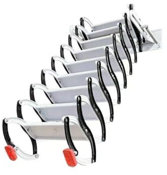 EYPKPL Escaliers pliants à échelle de Grenier, escaliers de Grenier fixés au Mur, escamotables avec Acier allié, escaliers de Grenier rétractables et pliants