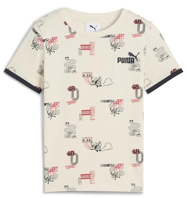 PUMA Unisex Kinder Little Runners AOP Tee Ps Hemd (1er Pack)