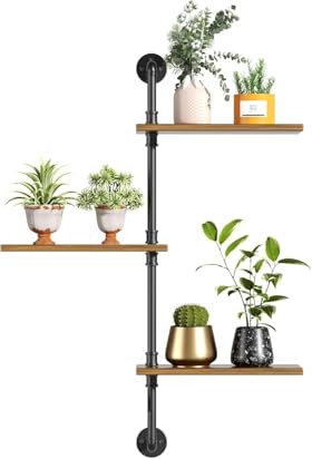 HEYOUTH Porta Piante da Interni,Mensola Piante da Parete,per Cucina, Sala e Ba (3floors)