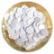 1 Beutel 8–20 mm Pailletten for kreativen Basteln, große flache, runde PVC-Pailletten in Weiß(8mm*20)