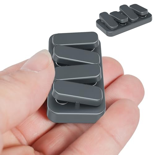 Metal Fidget Slider EDC Fidget Clicker Fidget Toys Erwachsene (Sternengrau)