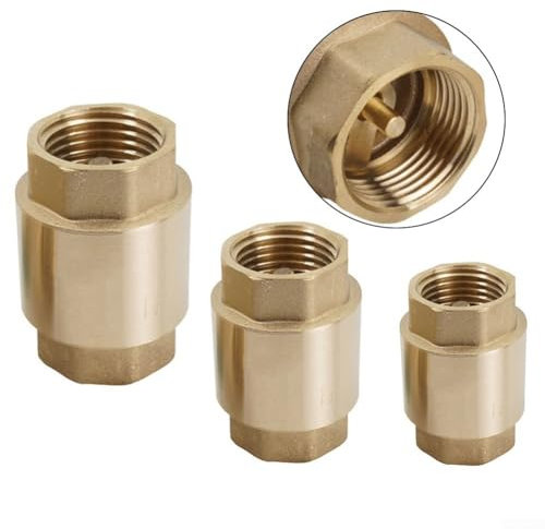 Rückschlagventile für Bewässerung und Garten, Messing, Metall, Federrückschlagventile, 2,5 cm Größe