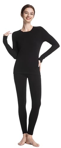 gagli Thermounterwäsche Set Damen - Ultraweich mit Innenfleece & Warm | Atmungsaktiv, Ideal für Winter, Alltag und Outdoor, Leicht 220 g/m² oder Extra Warm 280 g/m² (S-XXL)