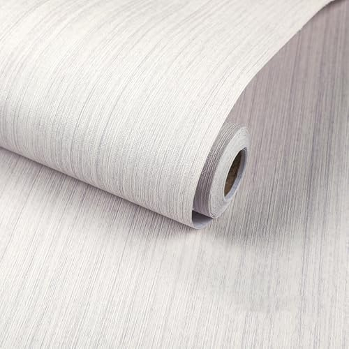 Light Purple Grasscloth Wallpaper, 40 x 500 cm Peel and Stick Wallpaper Texture Contact Paper Fabric Self Adhesive Wallpaper Self Adhesive Furniture Covering for Living Room,Bathroom,Cabinets