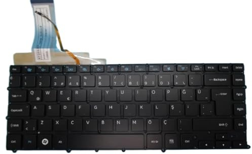 LUNOZST Laptop Keyboard For Samsung NP900X4B NP900X4C NP900X4D 900X4B 900X4C 900X4D Spain SP Turkey TR BA59-03596D With Backlit Black Easy to replace(Turkey TR)