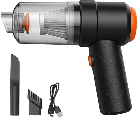 Portable Power - Kabelloser Reiniger, Saugvorrichtung | Abnehmbarer Handstaubsauger für Fahrzeug Zuhause Küche Büro Teppich Couch Boden Schreibtisch Möbel Computer Fugendüse Treppe Innenraum Werkstatt