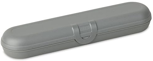 Koziol Twist Besteck-Etui ohne Besteck, Besteckbox to go, Outdoor Besteck-Behälter für Camping, Reise | Wiederverwendbare Besteck-Verpackung, Bestecktasche, Besteckdose (Nature Ash Grey)