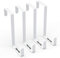 Unjumbly Over Door Hooks, 4 Pack Metal Over Door Hanger - Coat Hooks for Hanging Towel, Bag, Robe - Reversible Over Door Hook for Bedroom, Bathroom, Wardrobe, White