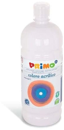 PRIMO 404TA1000100 Acrylfarbe, 1000 ml, Weiß, Flasche, CE, 1000 ml