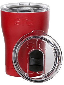 New 12 Oz Design Gameday Red SIC (Seriously Ice Cold) Stainless Steel Tumbler Double Wall Vacuum Insulated Cup No Sweat Travel Mug Multiple Powder Coated Colors