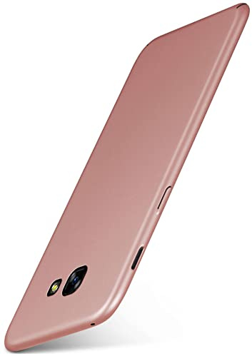 moex für Samsung Galaxy A5 (2017) Hülle Ultra Dünn, Schutzhülle mit erhöhtem Kameraschutz, Slim Cover Hardcase Backcover, Dünnste Handyhülle Minimalistisch Alpha Case, Rosegold